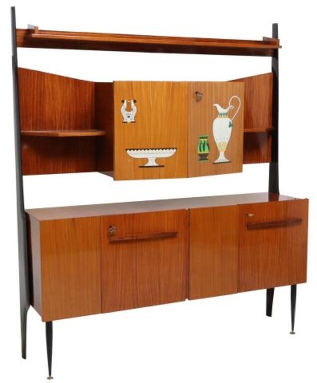 Appraisal: Italian mid-century modern bar sideboard in the manner of Piero