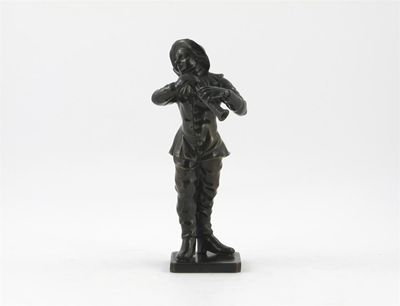 Appraisal: A French mid th century bronze figure of a man