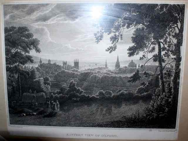 Appraisal: JOSEPH SKELTON AFTER F MACKENZIE'Eastern View of Oxford' engraving x