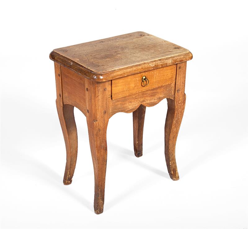 Appraisal: French Provincial Fruitwood Miniature Table x x in Estimate -