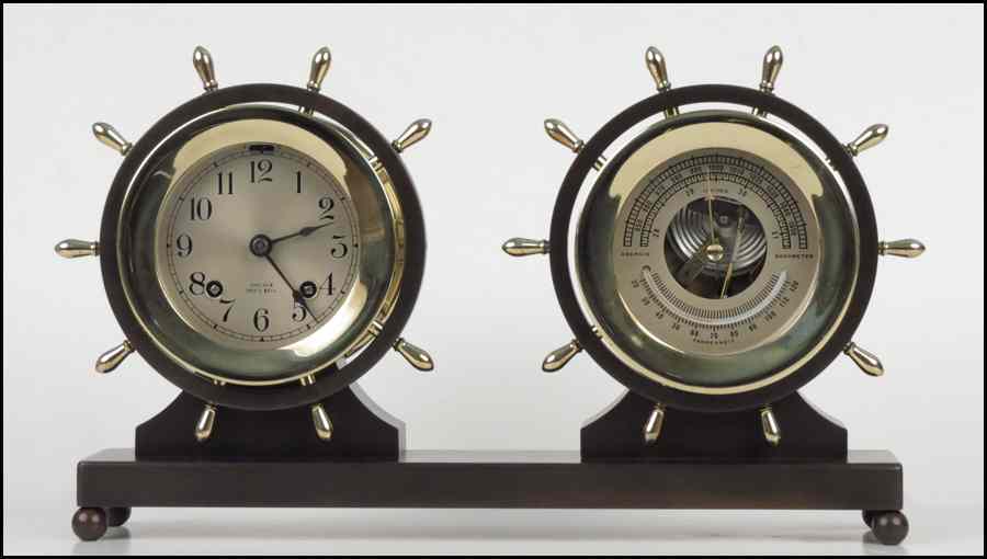 Appraisal: CHELSEA SHIP'S CLOCK AND BAROMETER '' x '' Condition very