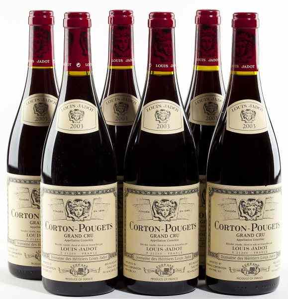 Appraisal: Corton-PougetsLouis Jadot Domaine des Heritiers bottlesRemoved from Mr Knott's large