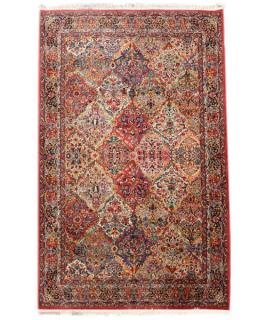 Appraisal: Modern Kirman Design Rug Wool Modern Multi-colored field with all