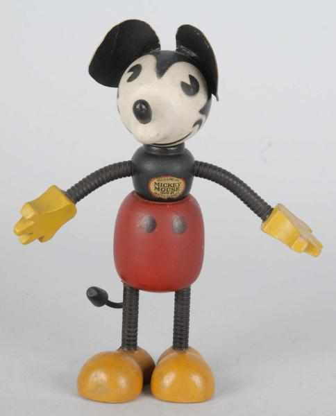 Appraisal: Walt Disney Mickey Mouse Fun-E-Flex Figure Description Original ears and