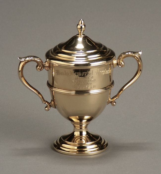 Appraisal: American Tested -Karat Yellow Gold Covered Trophy Cup Dated Having