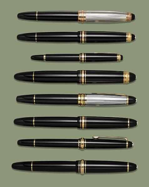 Appraisal: MONTBLANC Meisterstuck Wedding Set of Two Fountain Pens These beautiful