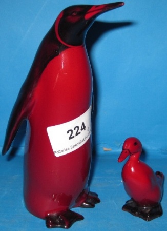 Appraisal: Royal Doulton Flambe model of an Emporer Penguin Model Number