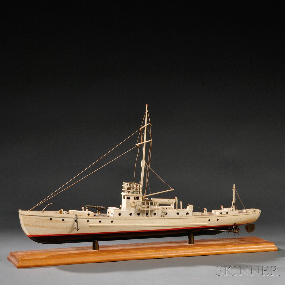 Appraisal: Scale Wooden Model of a Pilot Boat America th century