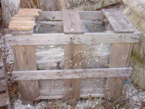 Appraisal: VINTAGE PARTIAL CRATE OF TERRA COTTA TILES the wood framed