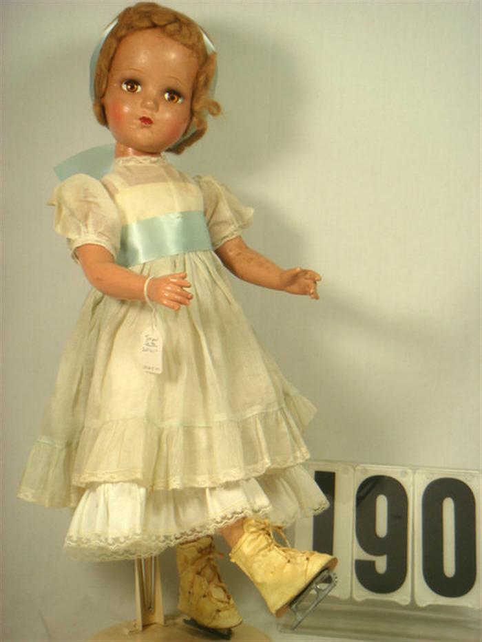 Appraisal: R B Composition Doll inches tall marked R B on