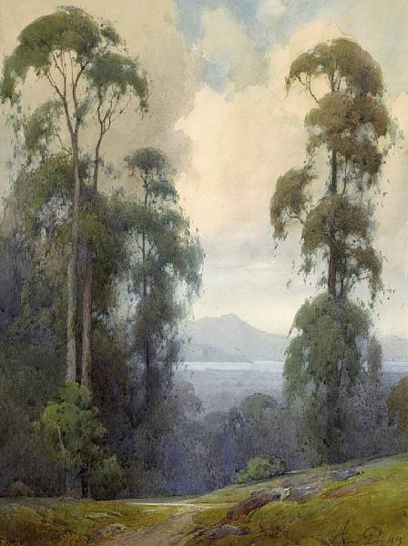 Appraisal: Percy Gray - Mount Tamalpais from Clairmont signed and dated