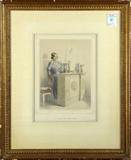 Appraisal: Print by Joseph F lon Joseph F lon French -