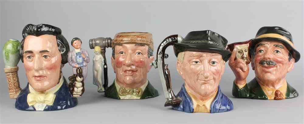 Appraisal: ROYAL DOULTON 'THE COLLECTING WORLD' CHARACTER JUGS including The Antique