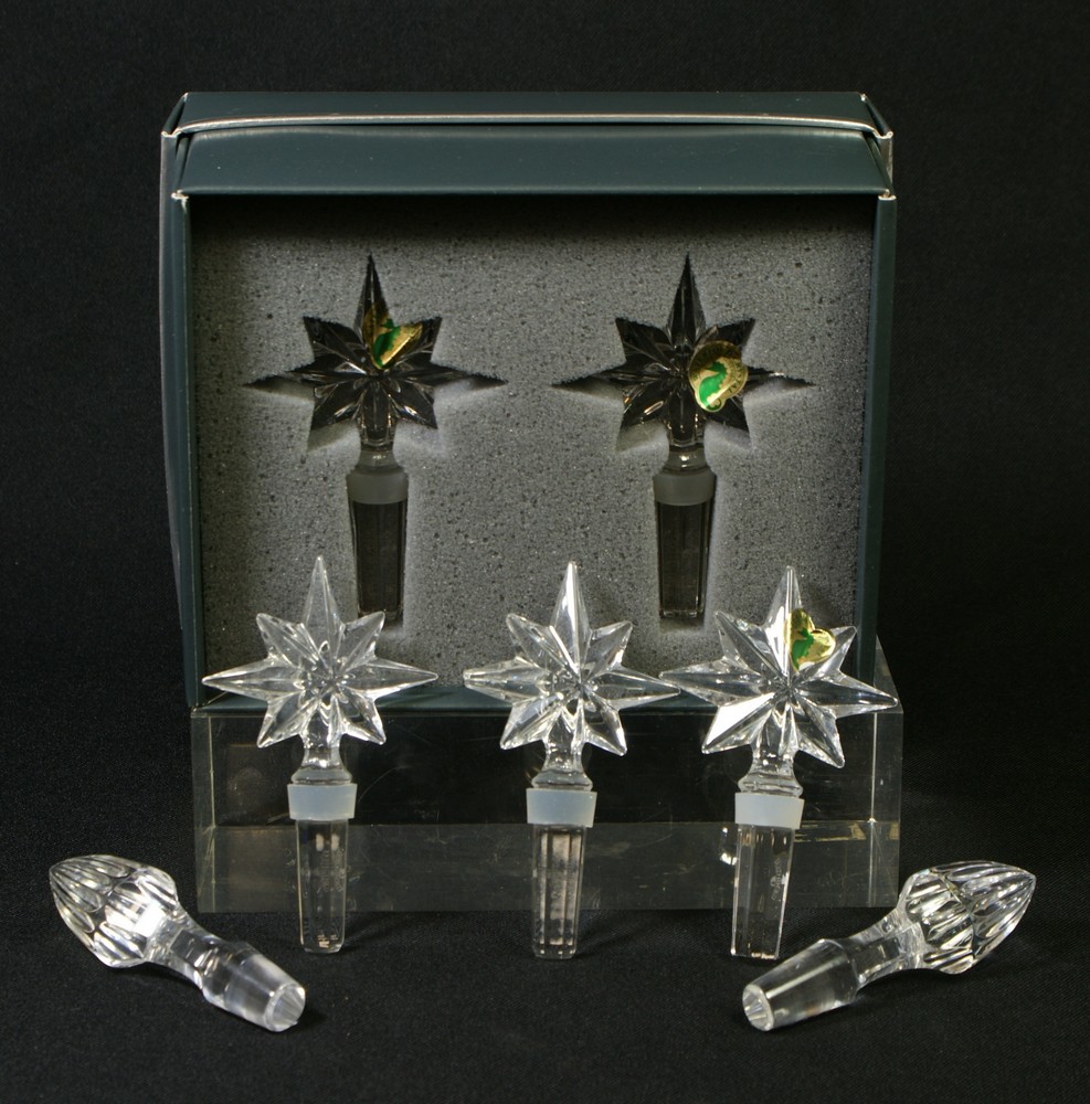 Appraisal: Waterford Crystal Congratulation bottle stoppers in original box tall with