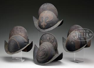 Appraisal: WONDERFUL COLLECTION OF CIRCA MUNICH TOWN GUARD MORION HELMETS This