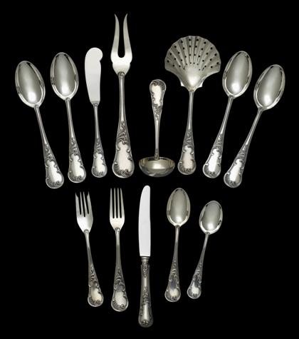 Appraisal: Forty-eight piece Italian Buccellati silver flatware service th century