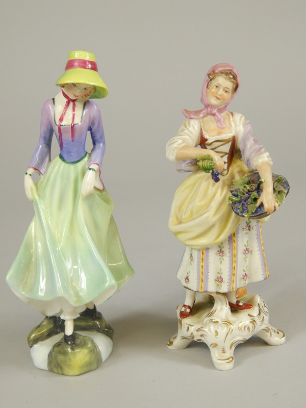 Appraisal: A Royal Doulton figure Polly HN cm high and Continental