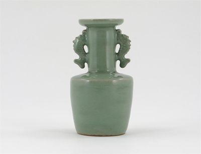 Appraisal: A Chinese celadon ground mallet-shaped vase in the Song style