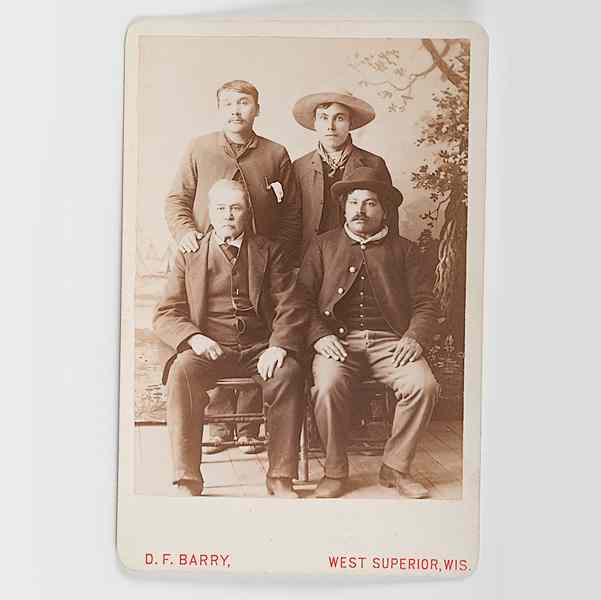 Appraisal: D F Barry Cabinet Photograph of American Indians or Mexican