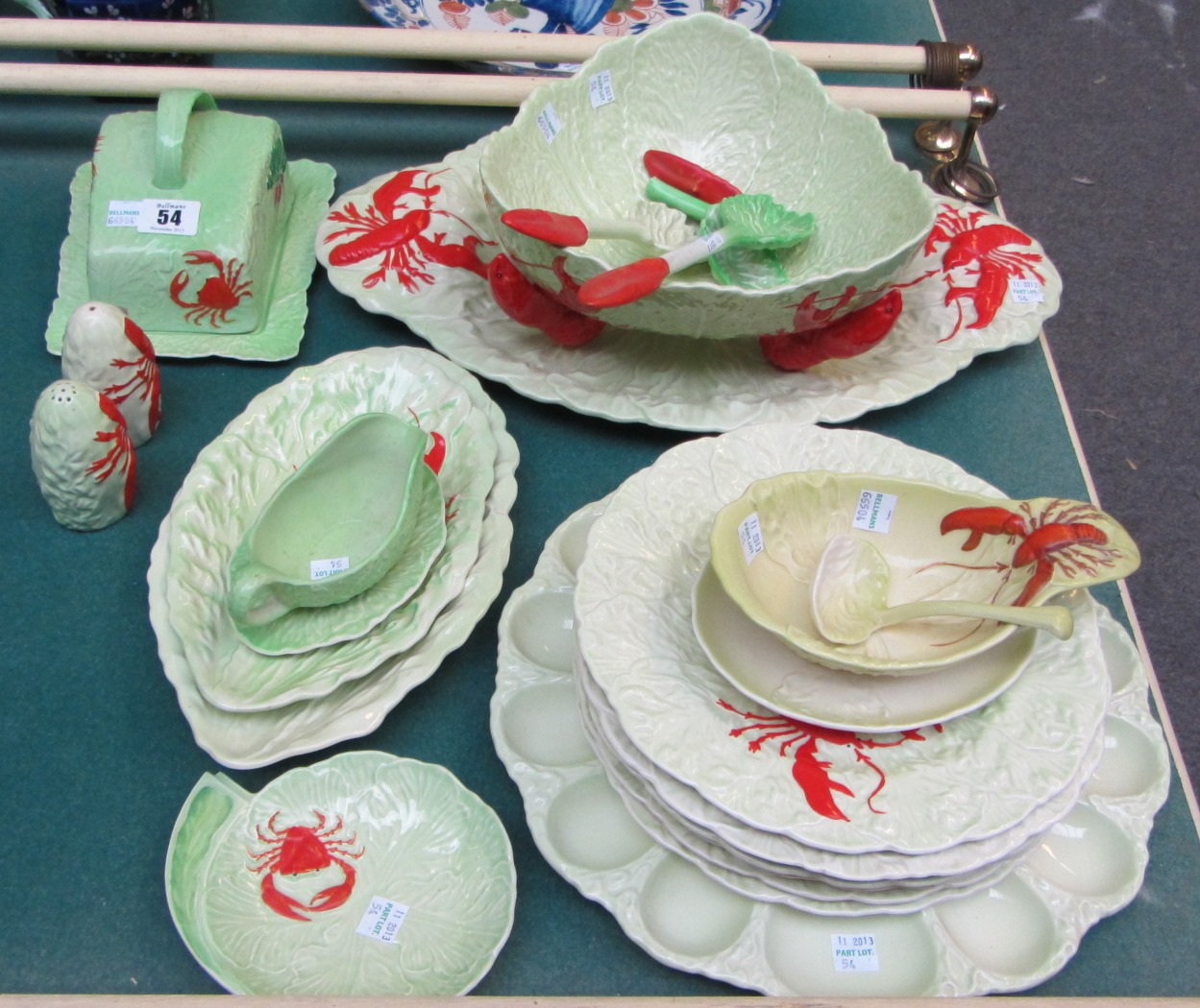 Appraisal: A quantity of Carltonware leaf shape items each moulded with