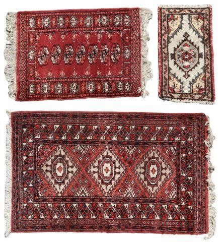 Appraisal: lot of Hand-tied wool rugs two Pakistani Bokhara one Persian