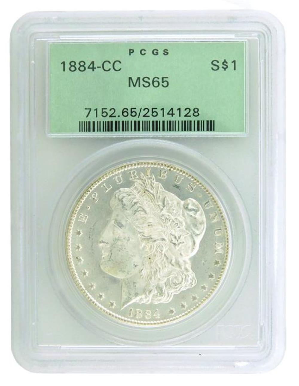 Appraisal: COIN -CC Morgan Silver Dollar PCGS MS Older Slab