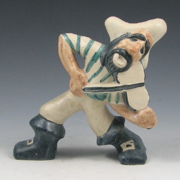 Appraisal: Shearwater Pirate figure made around and designed by Walter Anderson