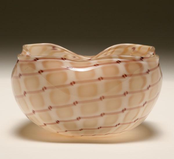 Appraisal: Murano Italian art glass bowl by Archimede Seguso hand blown