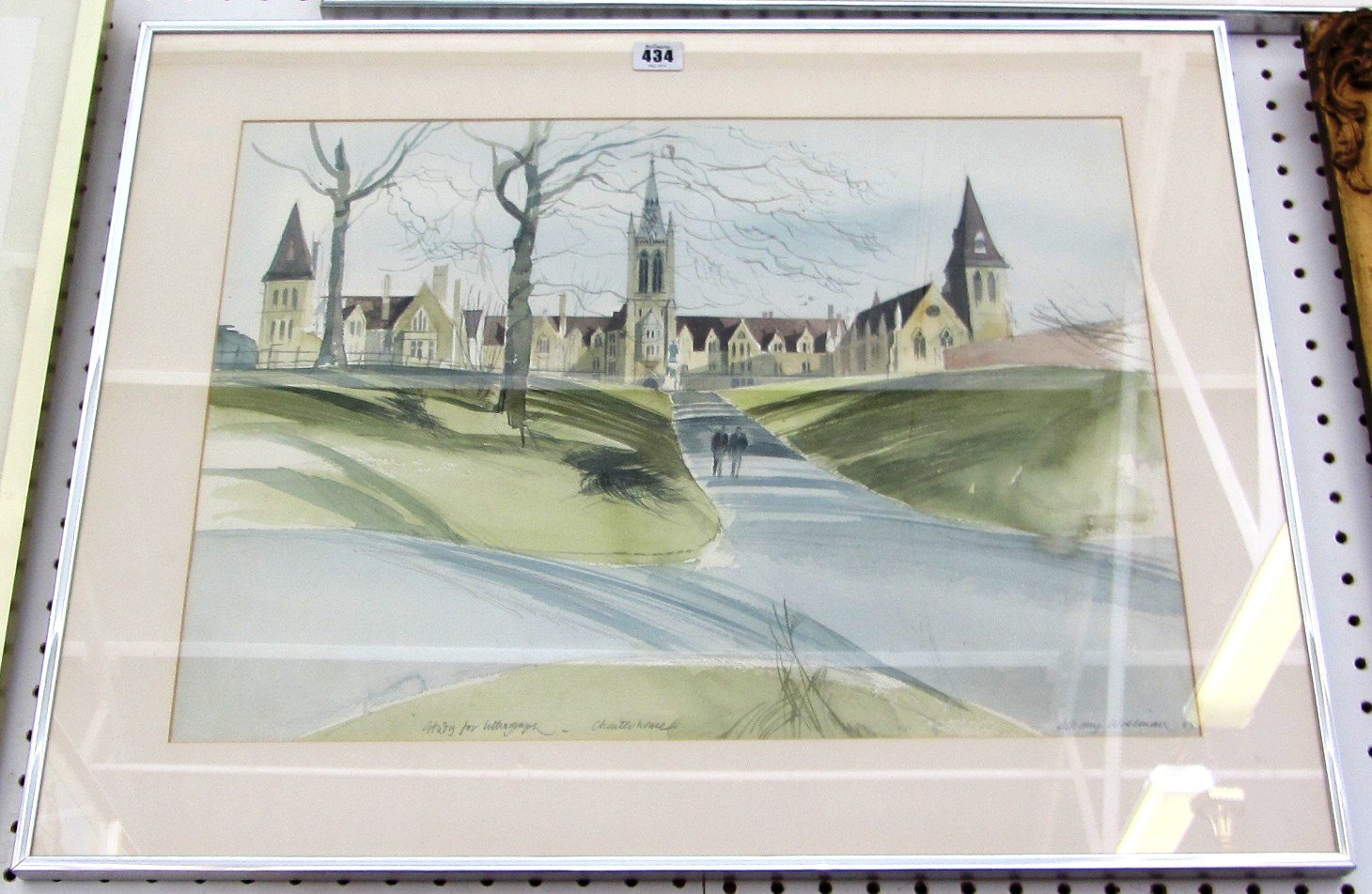 Appraisal: Albany Wiseman th century Study for lithograph Charterhouse watercolour and