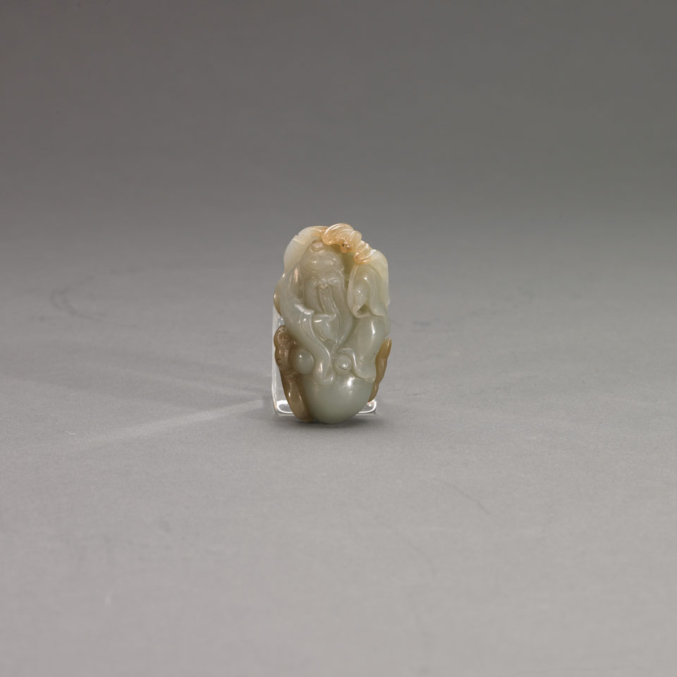 Appraisal: Nephrite Jade Figure of Shoulao China - th c height