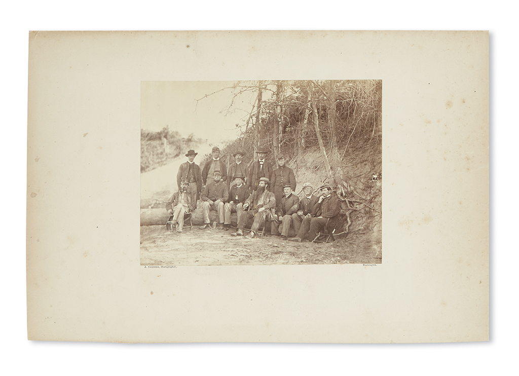 Appraisal: CIVIL WAR--PHOTOGRAPHS Gardner Alexander photographer Surgeon John H Brinton and