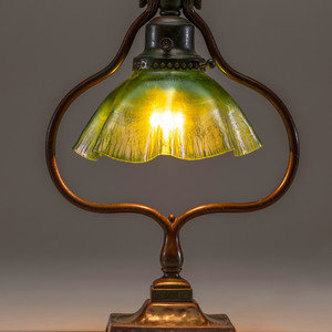 Appraisal: Tiffany Studios American Early th Century American Indian Desk Lamp