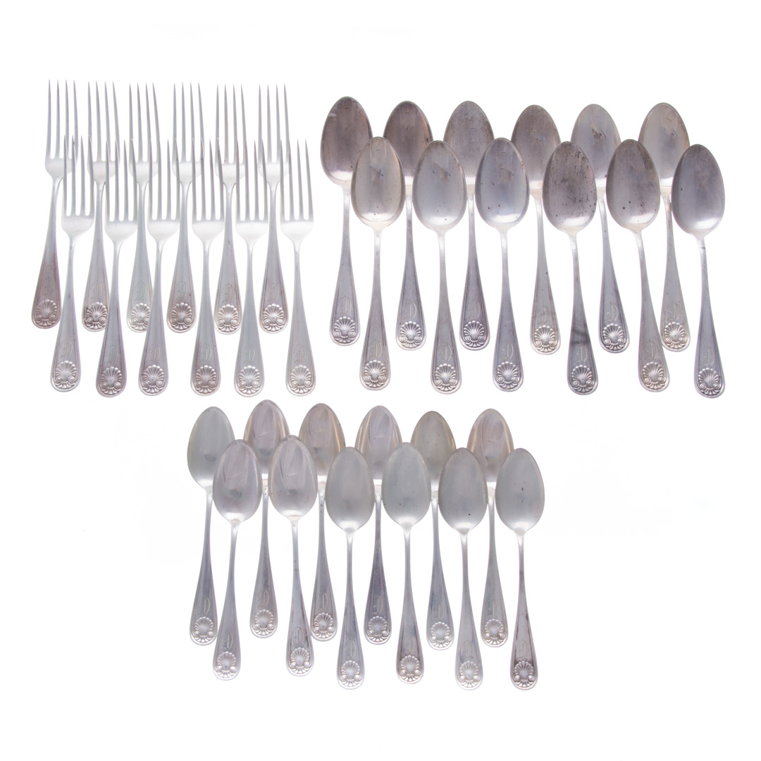 Appraisal: Whiting Athenian sterling silver -pc flatware comprising forks dessert spoons