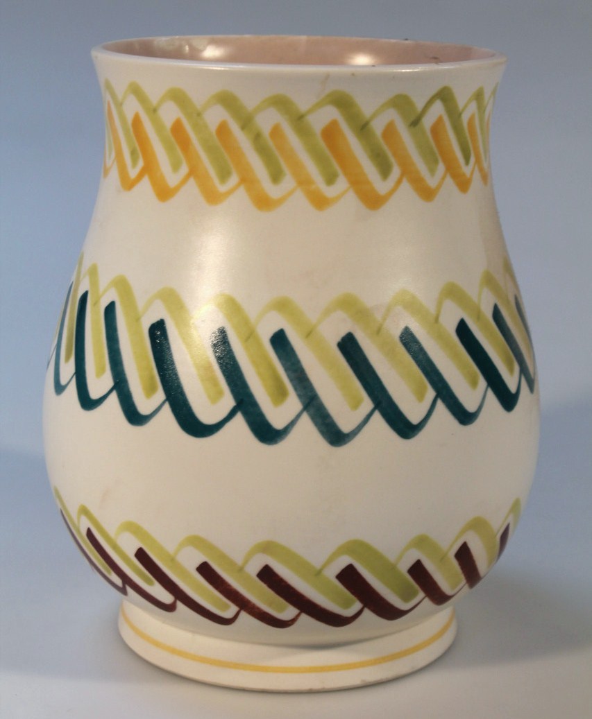 Appraisal: A Poole pottery vase no the bellied body decorated with