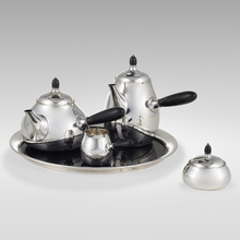 Appraisal: Georg Jensen FOUR-PIECE PERL TEA AND COFFEE SERVICE MODELS A