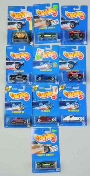 Appraisal: Lot of Mattel Hot Wheels Blue Card Vehicles Description Includes