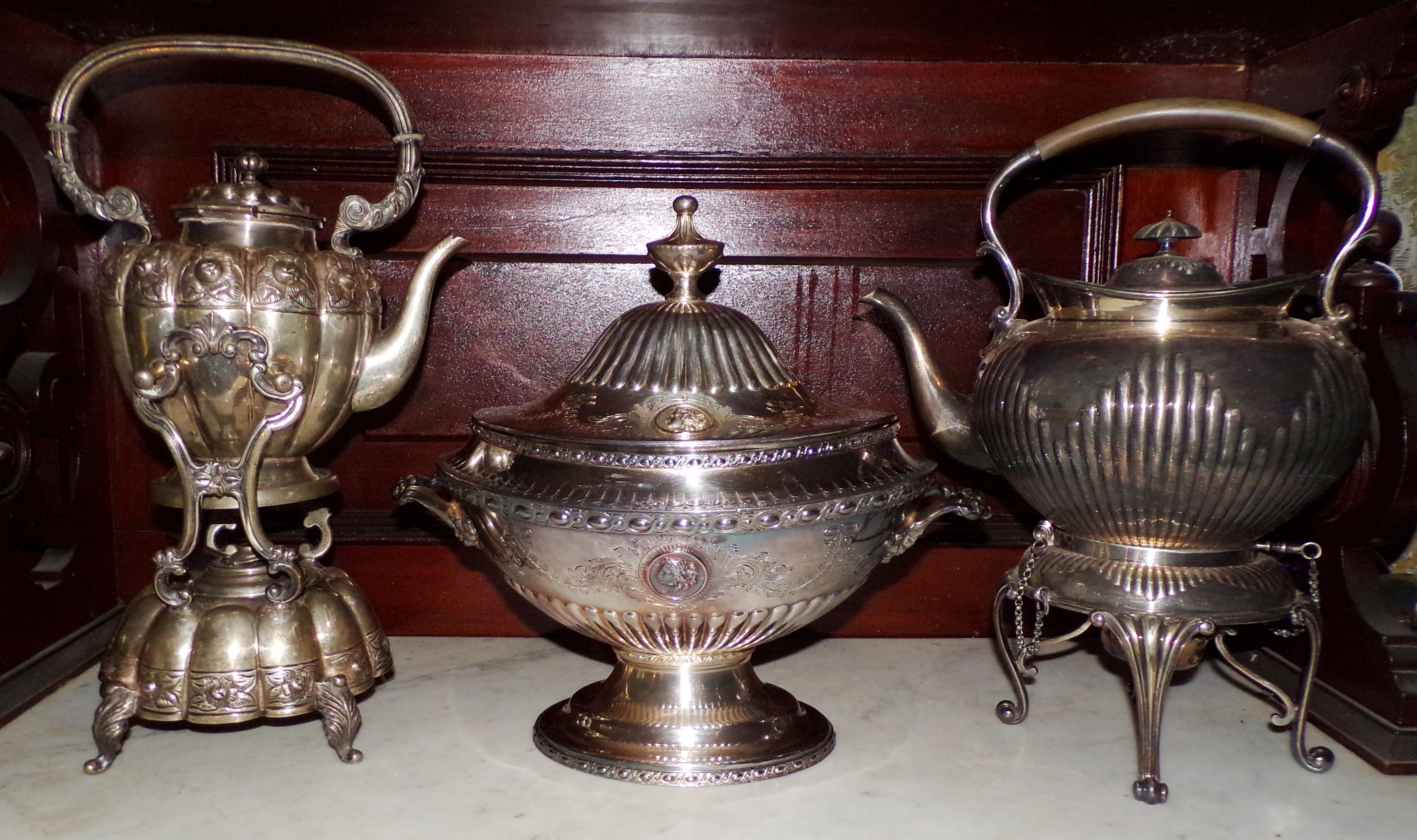 Appraisal: Victorian silver plate items- Reed Barton covered tureen and hot