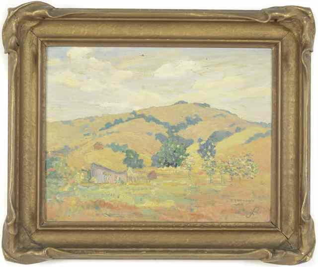 Appraisal: CARL SADAKICHI HARTMANN OIL ON BOARD American - Impressionist landscape