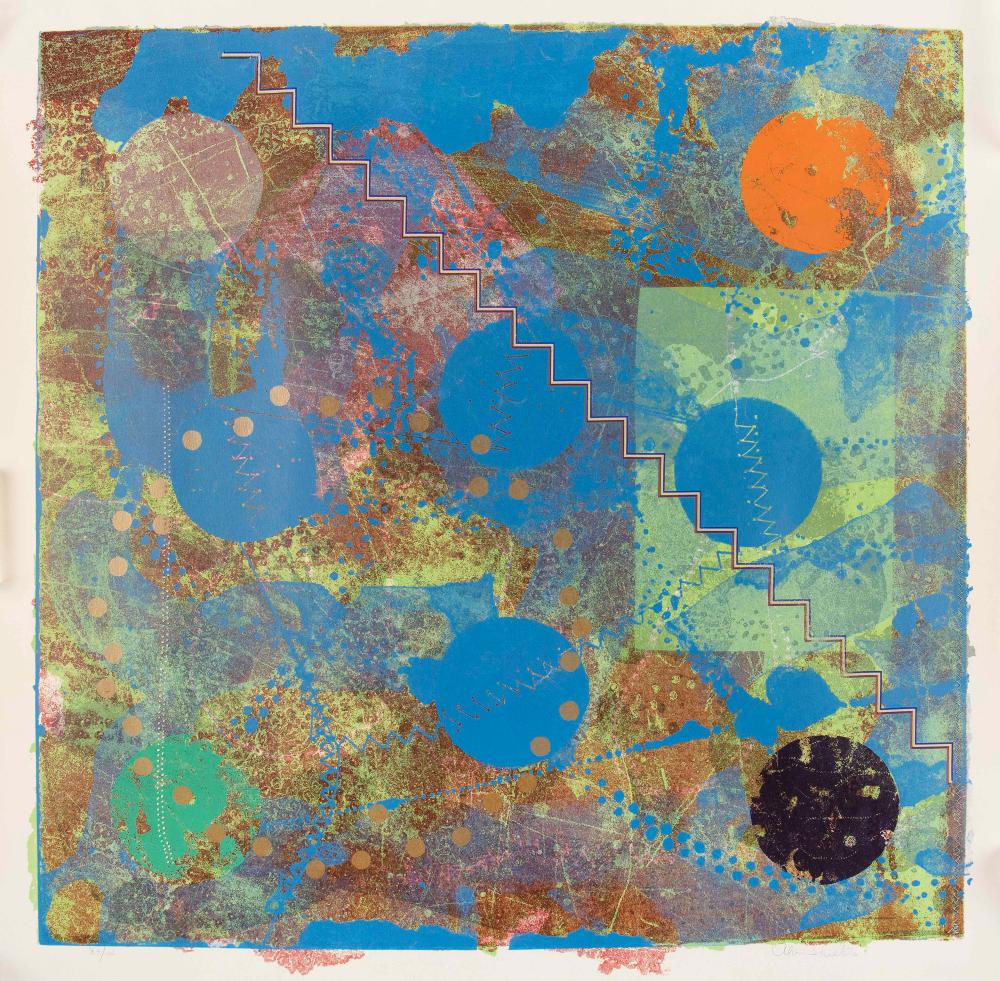 Appraisal: ALAN SHIELDS NEW YORK KANSAS - UNTITLED ABSTRACT CIRCA COLOR