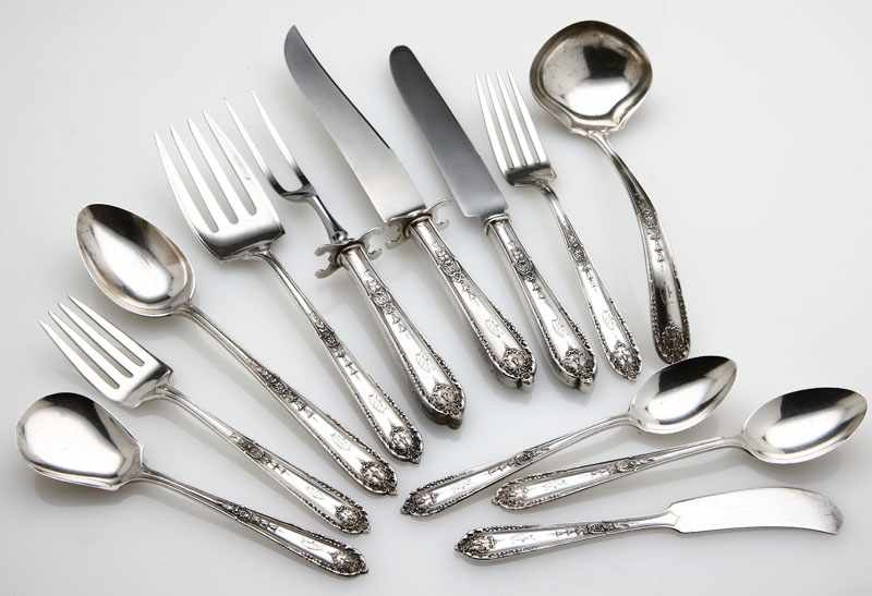 Appraisal: An Alvin sterling silver 'Della Robbia' part flatware service for