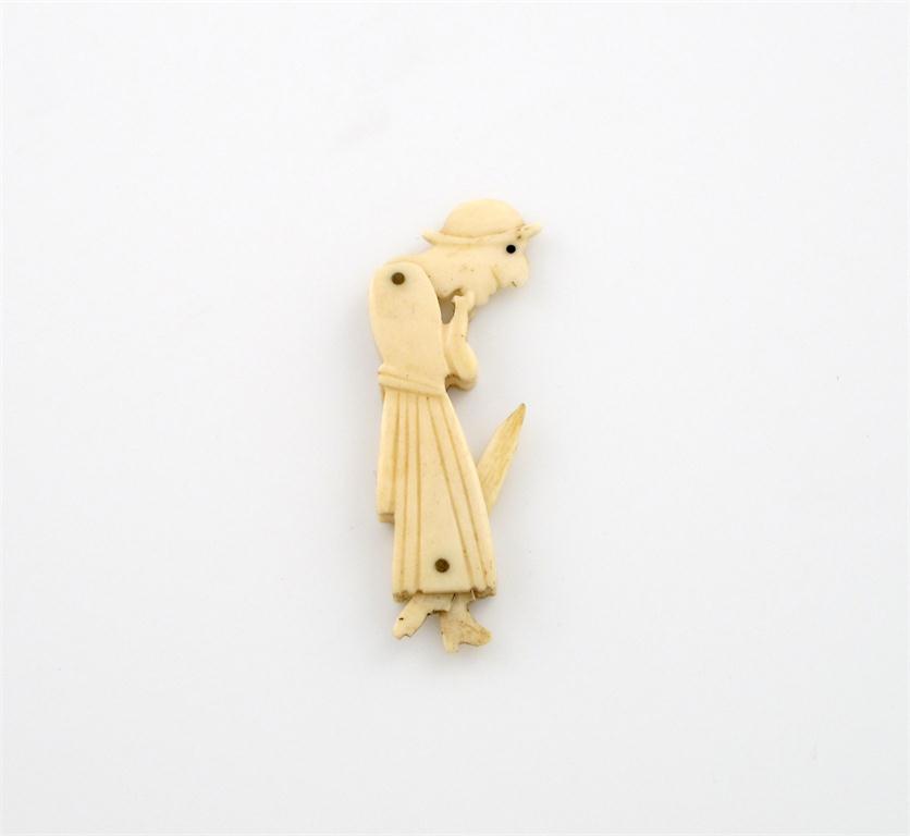 Appraisal: A French novelty bone figural toothpick