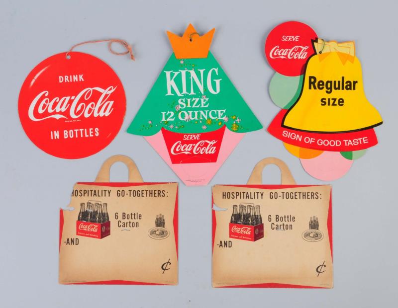 Appraisal: Lot Of Coca-Cola Fan Pulls Carton Displays All 's with