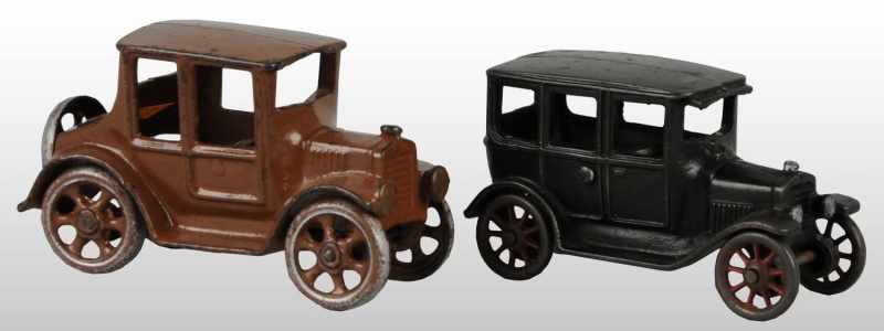 Appraisal: Lot of Cast Iron Arcade Model T Car Toys Description