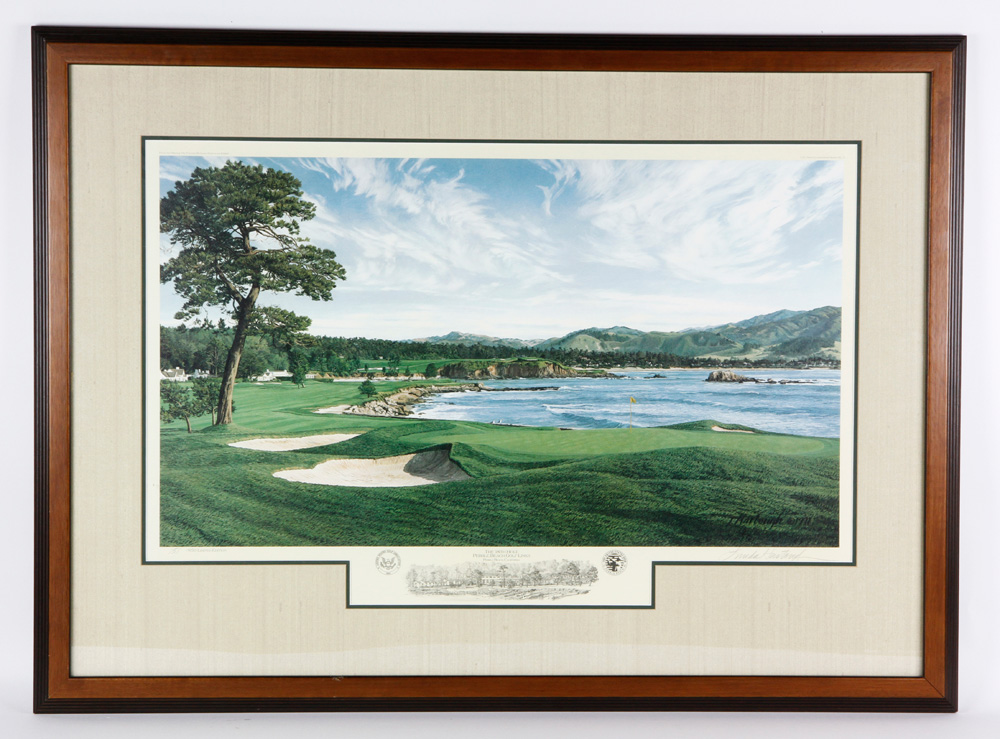 Appraisal: - The th Hole Pebble Beach Golf Links Print The