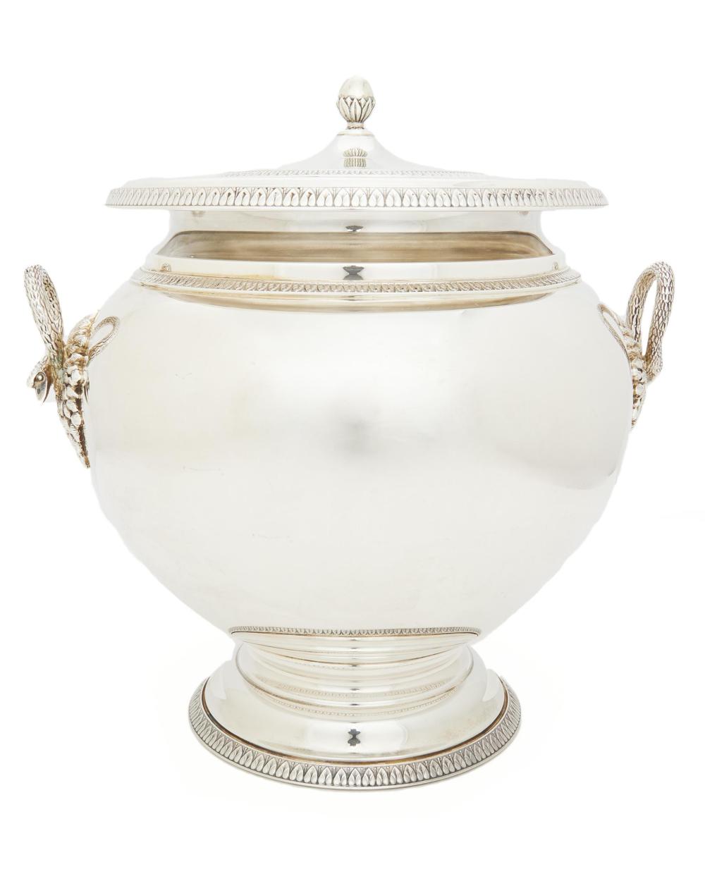 Appraisal: A Buccellati Empire sterling silver lidded ice bucket Third-quarter th