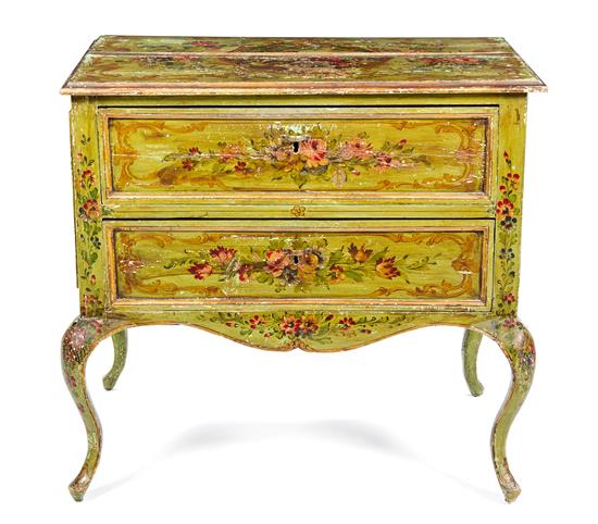 Appraisal: Sale Lot A Venetian Style Painted Commode having a rectangular