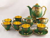 Appraisal: A Carlton ware Vert Royale coffee set of pot covered