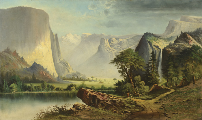 Appraisal: JOHN J ENGLEHART OIL ON CANVAS California - Yosemite California