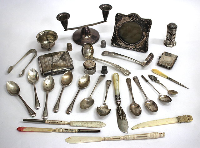 Appraisal: MISCELLANEOUS SILVER AND BIJOUTERIE to include a silver and blue