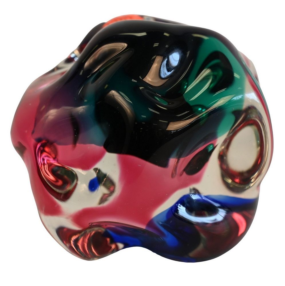 Appraisal: Salviati Murano Multi Colored Glass Orb height inches Salviati Murano